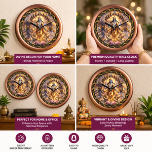 นาฬิกาแขวนผนังควอตซ์เงียบ พิมพ์ลายดิจิทัลส่วนตัว พระวิสุทธิ์- ของขวัญส่งเสริมการขายสำหรับสำนักงานในวันวาเลนไทน์ วันคริสต์มาส และวันแห่งจิตวิญญาณ - Product Image 4