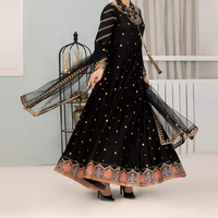 Robes d'été décontractées élégantes pour femmes, 100 % coton écologique, taille naturelle, respirantes, couleur unie, design pakistanais, logo personnalisé