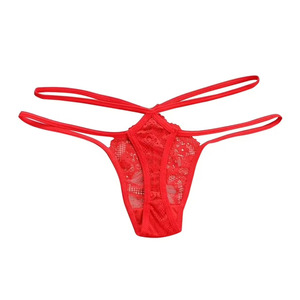 OSTENT WEAR Women's Pink Lace G-String <b>Thong</b> Panties Y-Line Straps Sexy Low Rise Mesh Fabric Underwear Adults Summer Style - Product Image 6