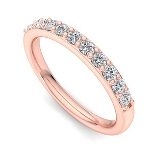 Anillo de lujo en oro rosa, oro blanco y oro amarillo, certificado por IGI, joyería fina, anillo de compromiso y boda para mujer - Product Image 1