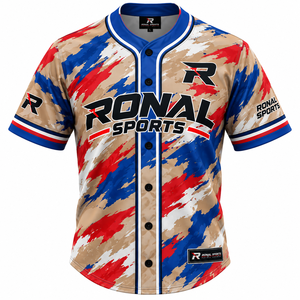 Uniforme de Béisbol y Sóftbol de Dos Botones, Personalizado para Jóvenes, Adultos, Hombres y Mujeres, Ropa Deportiva al por Mayor - Product Image 1