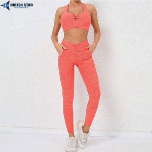 Plus Size Yoga Set Women High Waist Leggings Sports Bra Gym Workout Clothes Set - Product Image 4