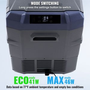 Frigorifero/Congelatore Portatile per Auto 40L a Doppia Zona 12/24V DC con Spina EU/US, Intervallo Regolabile 4-68F - Product Image 5