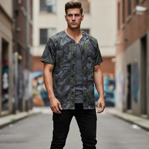 Maillot de baseball personnalisé de haute qualité par sublimation, col en V, chemises de sport boutonnées, fabricant de vêtements d'équipe en gros, Chine - Product Image 6