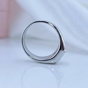 <b>Emerald</b> Cut Moissanite <b>Ring</b> 925 Sterling <b>Silver</b> Gold Plated Engagement Wedding Party Luxury Minimalist Elegant Promise <b>Ring</b> Gift - Product Image 4