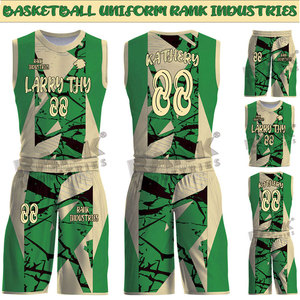 Uniforme de basket-ball respirant de haute qualité avec tissu à séchage rapide pour les séances d'entraînement d'équipe estivales, personnalisable - Product Image 6