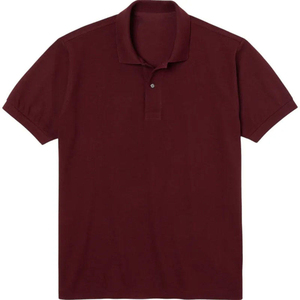 Whole Sale Mens Burgundy <b>Half</b> Sleeve for <b>Shirt</b> Jersey 100% Cotton Solid Color <b>Button</b> Design Casual Style Regular Fit - Product Image 1