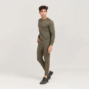 Conjunto Deportivo de Invierno para Hombre, Estilo Casual Urbano, Chaqueta con Cremallera y Pantalones Jogger, Corte Regular, Manga Larga - Product Image 2