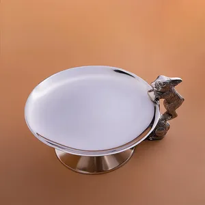 Decorative Handmade Metal Cake <b>Tray</b> for Luxury Party DecorationsStainless Steel Animal Shape Cake Platter ZE-3286B Non-Toxic - Product Image 4