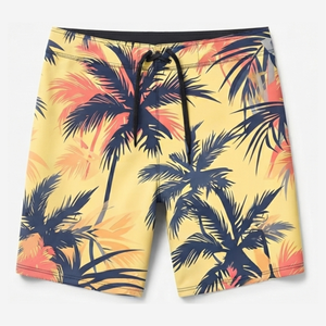 Shorts de Playa para Hombre, Diseño Nuevo, Cintura Elástica, Transpirables, Estilo Tropical, para Piscina, Escapadas a la Costa, Agua - Product Image 1