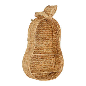 Étagère murale artisanale en jacinthe d'eau, forme poire, mignonne, pour enfants, présentoir décoratif pour fruits, vente en gros, fabricant vietnamien - Product Image 2