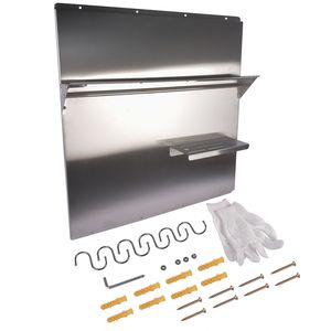 Protezione per Cappa da Cucina in Acciaio Inox 30 X 30,7 Pollici, Schermo Rettangolare con Ripiano Portaoggetti per Uso in Cucina - Product Image 5