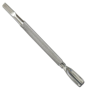 Outil de manucure et pédicure en gros, pousse-cuticules double face en acier inoxydable, nettoyeur d'ongles - Product Image 1