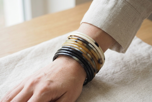 Pulseras de Imitación de Cuerno de Búfalo Natural, Hechas a Mano, Ecológicas, Estilo Antiguo, Joyería de Moda para Propietarios de Boutiques, Gran Venta - Product Image 2