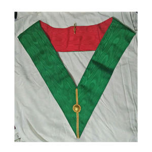 Regalia Masónica de Alta Calidad al por Mayor, Collar de Rito Escocés de 14 Grados, Cinta con Diseño de Logotipo con Pluma, las Mejores Calidades - Product Image 5