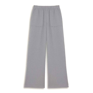 Pantalon de jogging pour femme à logo personnalisé, en molleton épais, coupe large, avec cordon de serrage, style décontracté, broderie, écologique - Product Image 1