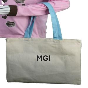 Sac fourre-tout en coton écologique personnalisé imprimé, réutilisable, pour la plage, sac de shopping fantaisie, sac promotionnel en toile recyclée, vente en gros - Product Image 3
