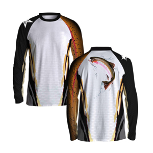 เสื้อตกปลาผู้ชาย BEMORE SPORTS พิมพ์ลายแบบ Sublimation เต็มตัว ระบายอากาศได้ดี UPF 50+ คุณภาพสูง แขนยาว แห้งเร็ว - Product Image 5