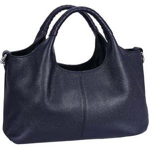 Bolso de hombro plegable para mujer, de cuero auténtico, con cremallera, impermeable, con forma de silla de montar, correa extraíble, bolso de mano informal de alta calidad - Product Image 4
