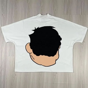 Camiseta Corta de Cuello Redondo, 100% Algodón Grueso, Estampado en Serigrafía, Blanca, de Alta Calidad para Hombre - Product Image 2