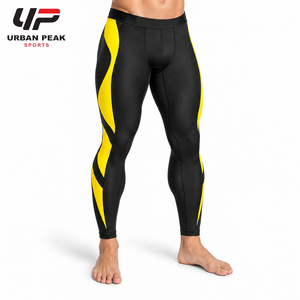 Legging pour homme durable avec coutures renforcées, matière extensible et construction confortable pour la course à pied et l'entraînement en salle de sport - Product Image 5