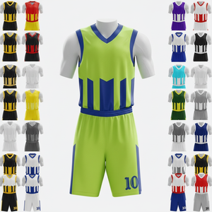 Accepted Private Label Basketball Team Uniform Custom Sublimated Jersey Shorts Set for Training Match and Daily Sportswear Kit - Product Image 1