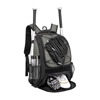 Sac à dos de baseball personnalisé en polyester unisexe pour jeunes, avec compartiments pour battes, sac de sport pour équipement d'équipe par sublimation, antivol, imperméable, avec fermeture éclair en nylon