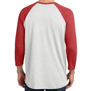 US Streetwear Contrast <b>Sleeve</b> Oversized Heavyweight 100% Cotton Baseball <b>Raglan</b> Long <b>Sleeve</b> <b>T</b>-<b>shirt</b> for Men - Product Image 3