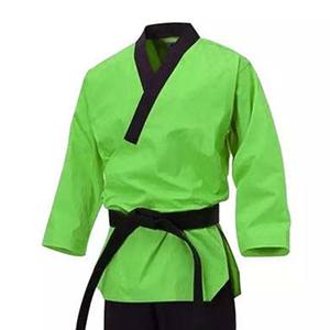 Uniforme de Karate con Logotipo Frontal, Ropa de Artes Marciales, Dobok de Algodón de Manga Larga para Adultos y Niños, Traje de Karate-Taekwondo - Product Image 2