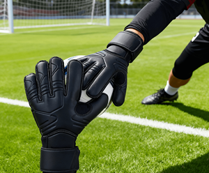 Football Goalkeeper Gloves Full Finger Latex Powerful Catch Non-Slip Breathable Adjustable <b>Wrist</b> <b>Strap</b> Hook Loop Closure Unisex - Product Image 2