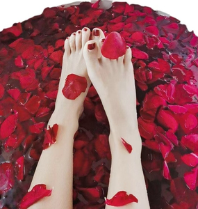Thé aux pétales de rose bio sans caféine, tisane aux pétales de rose bio, personnalisation du logo, nouveaux pétales de rose frais - Product Image 2