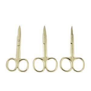 Ciseaux à manucure en acier inoxydable, lame tranchante, coupe-cuticules, outils de beauté, manche en métal, durable, pour adultes - Product Image 2