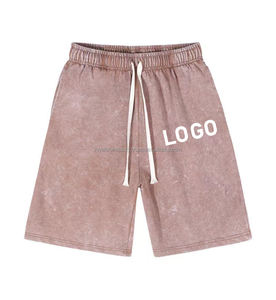 Hot Sale <b>Men</b> Vintage Acid Washed 100% Cotton <b>Shorts</b> Europe Leisure Sportswear Casual Outdoor <b>Woven</b> <b>Shorts</b> for <b>Men</b> - Product Image 4