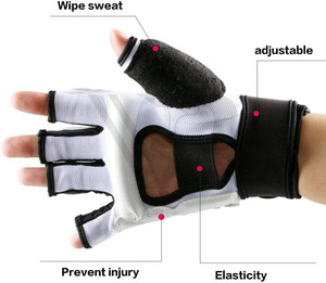 Gants de combat MMA demi-doigts en cuir de vachette doré haute performance, nouveau style, pour adultes – Meilleure vente à prix d'usine - Product Image 3