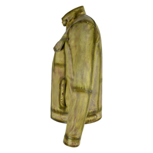 Chaqueta de Motociclista Personalizada para Hombre, de Cuero Napa de Oveja Genuino, Estilo Vintage Encerado, Chaqueta de Cuero para Motociclista con Aspecto Desgastado, Marca Privada, Venta al Por Mayor - Product Image 2
