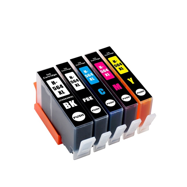 Tatrix HP564 564XL CB322WN CR277WN Premium Color Compatible Ink Cartridge for HP Printer Photosmart 5510 6510 6520 7520