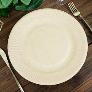 Stylish Bagasse <b>Disposable</b> <b>Plate</b> Sustainable Tableware For Catering Restaurant And Event Use - Product Image 2