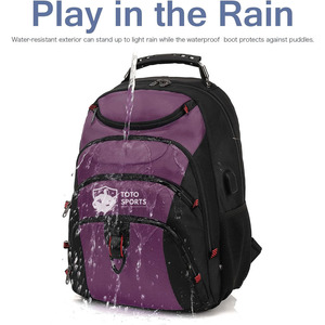 Sac à dos scolaire respirant, nouvelle arrivée, logo personnalisé, fermeture éclair lisse, polyester, confortable, multi-poches, léger, best-seller - Product Image 4