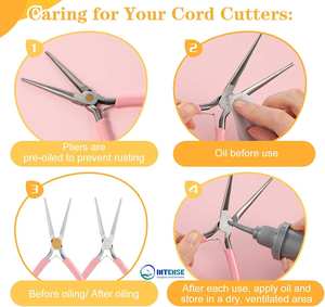 ชุดคีมปากแหลมสแตนเลส 2 ชิ้น ขนาด 6 นิ้ว คีมปากแบนและคีมปากเล็กสำหรับงานทำเครื่องประดับและงานฝีมือ - Product Image 6