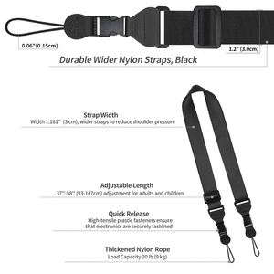 Adjustable Universal Multifunction Anti-Slip Washable Nylon Neck Lanyard for iPad <b>Tablet</b> Camera Crossbody Strap Customizable - Product Image 2