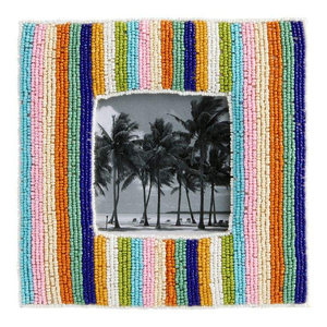 Handmade for Embroidery Modern Photo <b>Frame</b> Custom Gift Options Personalized Seed Beads Wholesale - Product Image 5