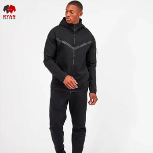 ชุดวอร์มฤดูหนาวผู้ชายขายดี น้ำหนักเบา ดีไซน์โดดเด่น ผ้าระบายอากาศได้ดี สวมใส่สบาย รับผลิตแบบ OEM - Product Image 5