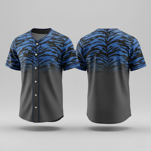 Camiseta de Béisbol Sublimada 2026, Transpirable, con Botones, Uniforme de Equipo para Liga Profesional de EE. UU. - Product Image 6