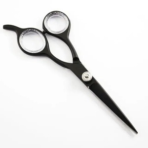 Ciseaux à effiler professionnels Ryzer Studio en acier inoxydable, pointe affûtée, pour droitiers, usage en salon, manche long non pliable, modèle pour cheveux - Product Image 1