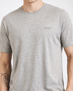 T-shirt en coton uni pour homme, coupe classique, léger, col rond, basique, personnalisable pour impression sur mesure, vente en gros OEM. - Product Image 5