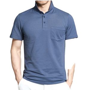 Compre Camisetas Polo de Hombre de Alta Calidad 100% Algodón, Estilo Urbano, Sostenibles, con Cuello Abotonado, Diseño Estándar - Product Image 4
