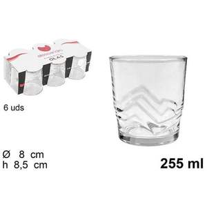 Vasos de Agua OLAS de 255 ml, Cristalería Elegante con Diseño de Olas - Product Image 3