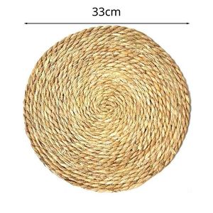 Manteles Individuales Redondos de Bambú de 13 Pulgadas y 10 mm de Grosor para Decoración de Mesa de Boda, Manteles Ecológicos para Eventos - Product Image 4