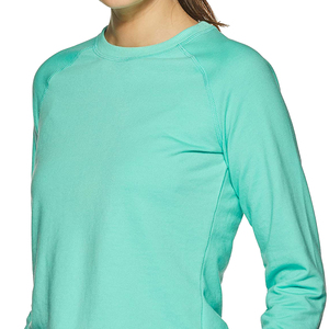 <b>Women</b> Basic Fleece Pullover Sweatshirt Plain <b>Long</b> Sleeve Crewneck <b>Jumper</b> - Product Image 4