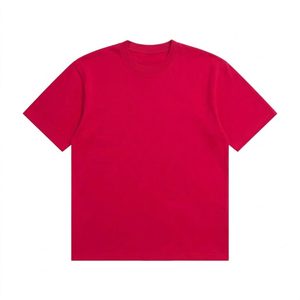 T-shirt rouge en coton à col rond, coupe ajustée, style frais pour vêtements d'équipe et collection de marque - Product Image 1